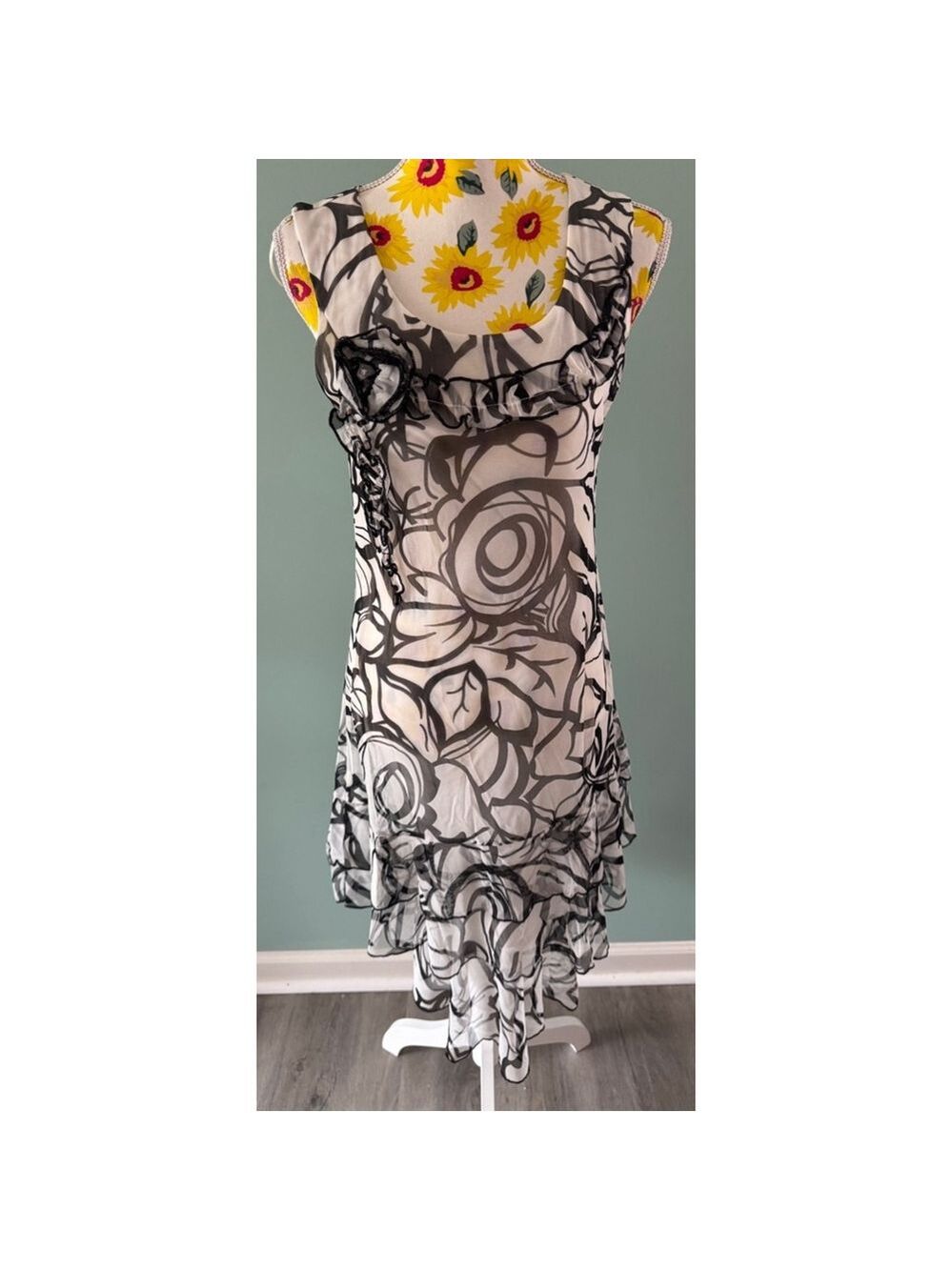 Women's Tango Mango Dress, M, Black & White